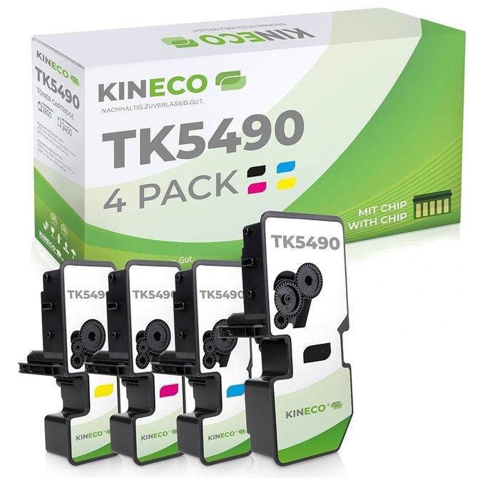 Kyocera toner originale TK-5490Y giallo TK5490Y alta capacita' 2400 pagine compatibile ECOSYS MA2101cfx MA2101cwfx PA2101cx PA2101cwx