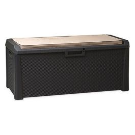 Baule Multiuso in plastica Riciclata Santorini Plus 550L colore Antracite