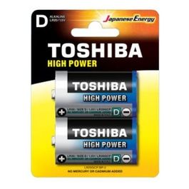 Toshiba LR20GCP BP-2 Batterie Torcia D LR20 Alcaline 2 Pezzi