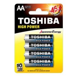 Toshiba LR6GCP BP-4 Batterie Stilo AA Alcaline 4 Pezzi