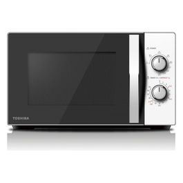 Toshiba MW-MG20PWH Forno a Microonde con Grill Capacita' 20 Litri Potenza 800 W 6 Livelli di potenza Funzione scongelamento Meccanico Bianco