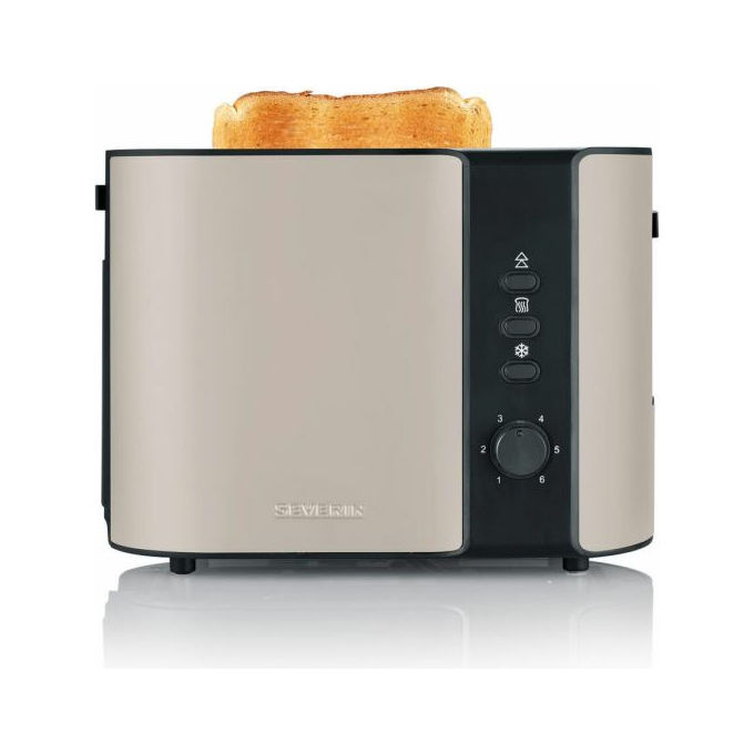 Severin AT9576 Tostapane 2 Fette 800 W Vassoio Briciole Rimovibile colore Beige Nero