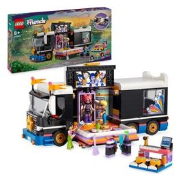 Friends 42619 Tour Bus delle Pop Star, Giochi per Bambini 8+, Modello da Costruire di Autobus Giocattolo e 4 Mini Bamboline