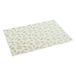 Tovaglietta Leago Cm 43X28 Bianco e Oro