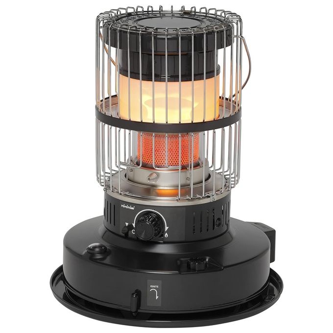 Toyotomi KR-47 STUFA TOYOTOMI Stufa a Combustibile Meccanica Portatile Eccellenza Giapponese Nessuna installazione necessaria Black-47 170m3