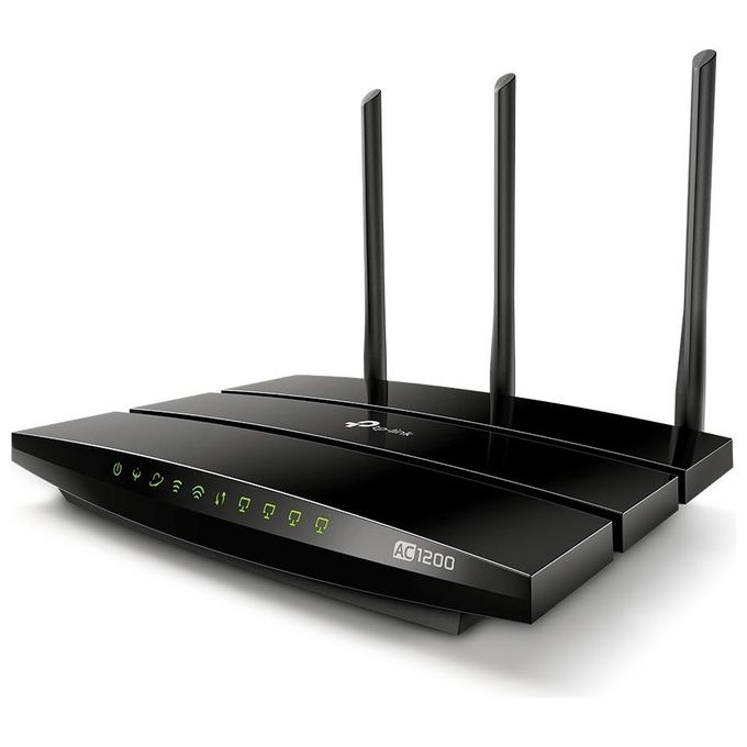TP-Link ARCHER VR400 Modem Router WiFi AC1200 Dual Band VDSL ADSL 4 Porte Gigabit USB colore Nero