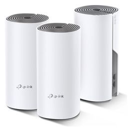 TP-Link Deco E4 3-Pack Dual-Band 2.4 GHz/5 GHz Wi-Fi 5 Bianco/Grigio 2 Interno