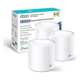 Deco X60(3-pack) Nuova Versione AX5400Mbps Mesh Router Wi-Fi 6 Router e Ripetitore 160MHz 3 Pezzi con Copertura Fino a 660㎡ Ideale Per Case Grandi Compatibile con Amazon Alexa