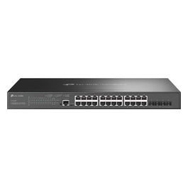 JetStream TL-SG3428XMP V3.6 Switch L2 gestito 24 x 10/100/1000 (PoE)  4 x 10 Gigabit SFP montabile su rack PoE (384 W)