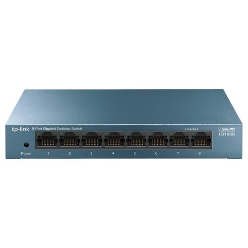 Tp-Link LS108G Switch di Rete Non Gestito Gigabit Ethernet 10/100/1000 Blu