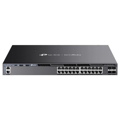 TP-Link Omada SG6428XHP Switch di Rete Gestito L3 Gigabit Ethernet 10/100/1000 Supporto Power Over Ethernet 1u Nero