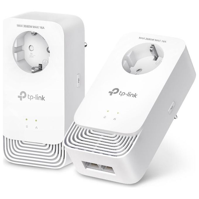 TP-Link PG2400P KIT Adattatore di Rete PowerLine 1428 Mbit-s Collegamento Ethernet LAN Bianco 2 Pezzi