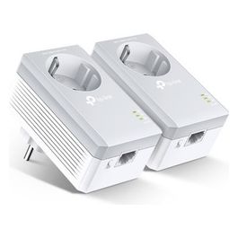 TP-LINK TL-PA4010P KIT AV600 Nano Powerline 600 Mbps Ac con Presa Passante homeplug 2pz