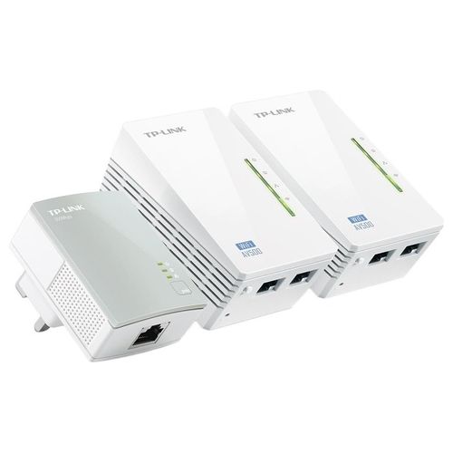 TP-LINK Powerline 500m Wireless Extender kit 3pz 2pz Tl-wpa4220 + 1pz Tl-pa4010