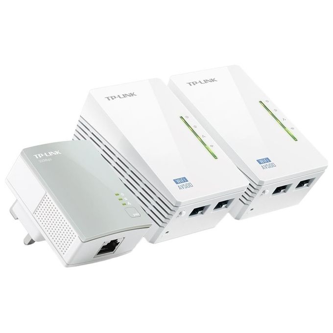 TP-LINK Powerline 500m Wireless Extender kit 3pz 2pz Tl-wpa4220 + 1pz Tl-pa4010