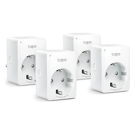 Presa Intelligente WiFi Smart Plug Compatibile con Alexa e Google Home Controllo Remoto tramite APP Tapo 10A 2300W confezione da 4 pezzi (Tapo P100)