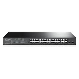 Smart PoE Switch T1500-28PCT Switch 24 x 10/100 (PoE) + 2 x SFP + 4 x 10/100/1000 montabile su rack PoE