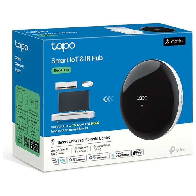 TP-Link Tapo H110 Hub Infrarossi Smart Controllo Vocale Controllo Remoto