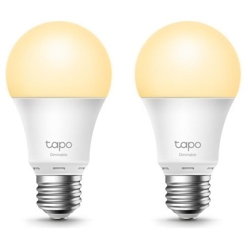 TP-Link Tapo L510E Lampadina Intelligente 8.7W Metallico/Bianco Wi-Fi 2 Pezzi