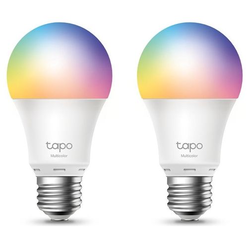 TP-Link Tapo L530E Lampadina Intelligente 8.7W Metallico/Bianco Wi-Fi 2 Pezzi
