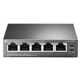 TP-LINK TL-SG1005P Switch unmanaged 4 x 10/100/1000 (PoE) + 10/100/1000 desktop PoE (56 W)