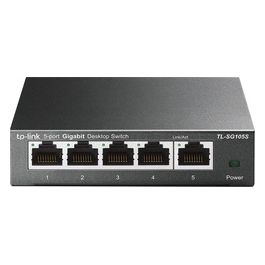 Tp-Link TL-SG105S Switch di Rete Non gestito L2 Gigabit Ethernet 10/100/1000 Nero