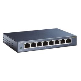 Tp-Link TL-SG108 V3.0 Switch di Rete Non gestito Gigabit Ethernet 10/100/1000 Nero