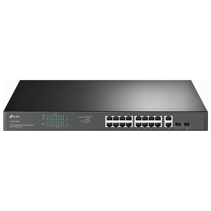 TP-Link TL-SG1218MP Switch di Rete Gigabit Ethernet 10/100/1000 Supporto Power over Ethernet PoE Nero