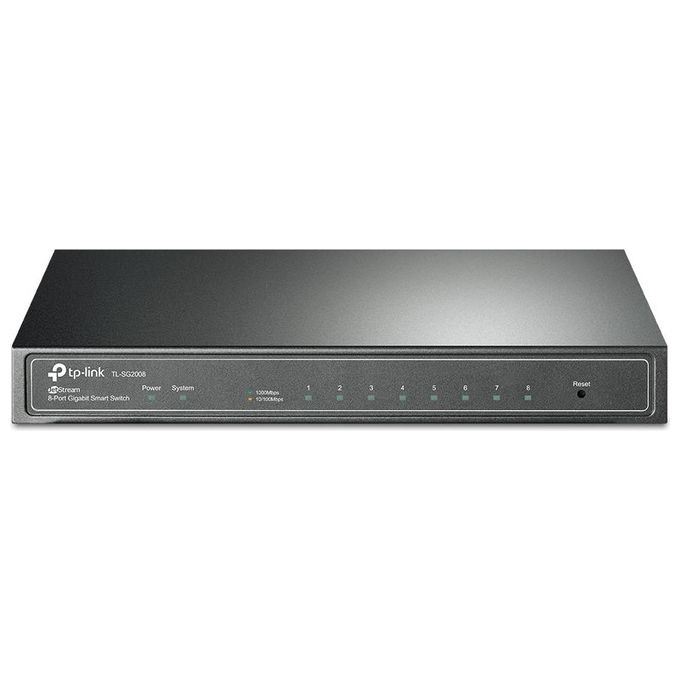 Tp-Link TL-SG2008 Omada Switch 8 Porte Gestito Gigabit Ethernet 10/100/1000 Nero