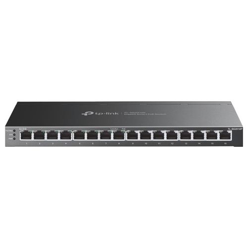 TP-Link TL-SG2016P Switch di Rete L2/l3/l4 Gigabit Ethernet 10/100/1000 Supporto Power Over Ethernet Nero