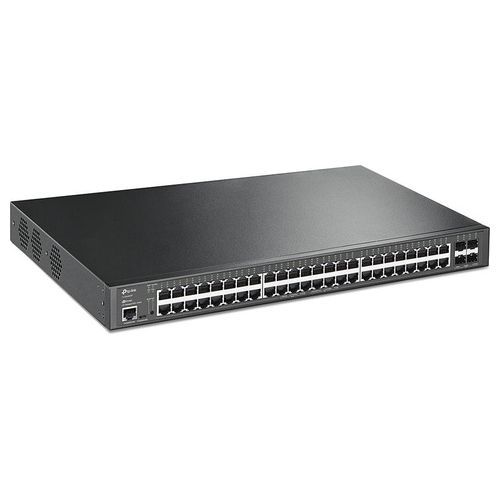 TP-Link TL-SG3452XP Switch di Rete Gestito L2 Gigabit Ethernet 10/100/1000 Supporto Power Over Ethernet 1U Nero
