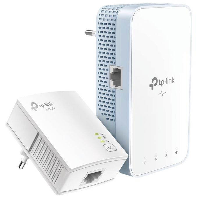 TP-Link TL-WPA1000 KIT Adattatore di Rete PowerLine 1000 Mbit-s Collegamento Ethernet LAN Wi-Fi Bianco 2 Pezzi