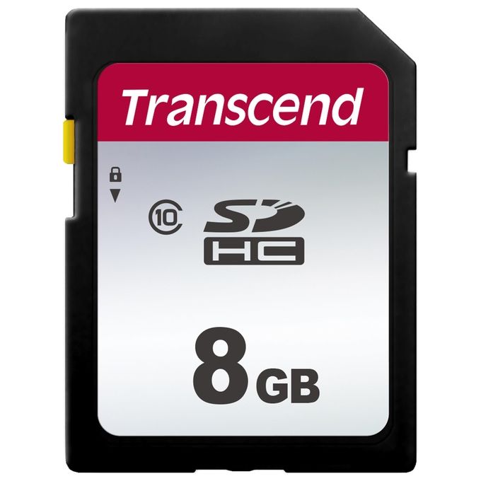 Transcend 300S Memoria Flash 8Gb SDHC Classe 10 NAND
