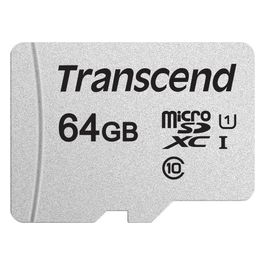 Transcend 300S MicroSDXC Scheda di Memoria da 64Gb Uhs-I Class 10