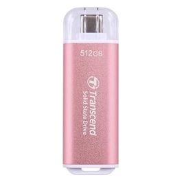 Transcend ESD300 Ssd 512Gb Esterno Portatile USB 3.2 Gen 2x1 Rosy Pink