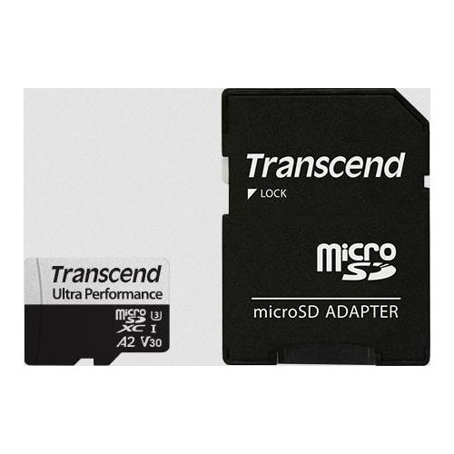 Transcend Memory Card 64Gb microSD con Adattatore Uhs-i U3 A2 Ultra Performance