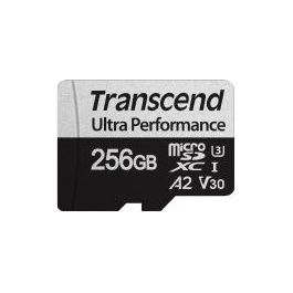 Transcend TS256GUSD340S Memory Card 256Gb microSD con Adattatore Uhs-I U3 A2 Ultra Performance