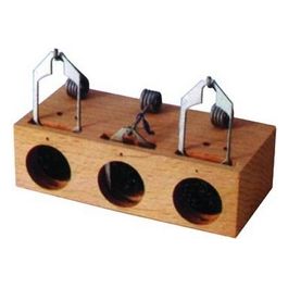 Trappole per Topi a 3 Fori In Legno Art.220-008