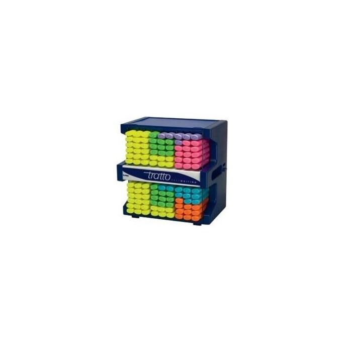 Tratto 893900 Tratto Video Evidenziatore a Punta a Scalpello con Inchiostro a Base Acqua 108 Pezzi Colore Assortito