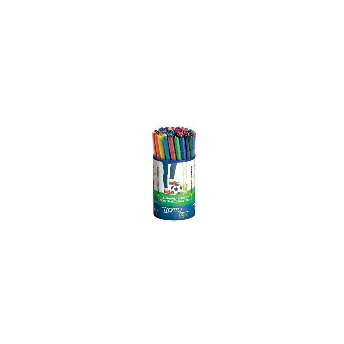 Tratto 807100 Tratto Pen Pennarello Punta Sintetica Indeformabile 0.5 mm Inchiostro a Base Acqua Confezione da 50 Pezzi colore Assortiti