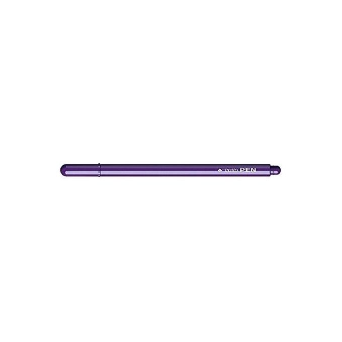 Tratto F830712 Pen Pennarelli Punta Sintetica Conica 0,5 mm Inchiostro Lavabile Confezione 12 pezzi colore Viola