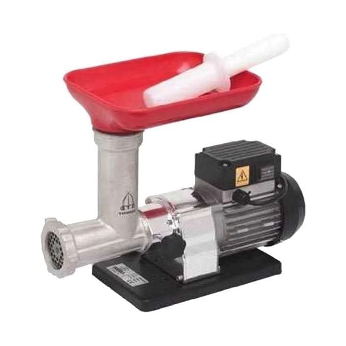 Image of Tre Spade Tritacarne Elettrico N.8 Young 300W Nero, Rosso, Acciaio inossidabile