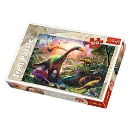 Puzzle da 100 Pezzi - La Terra Dei Dinosauri