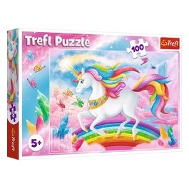 Puzzle da 100 Pezzi - Nel Mondo Di Cristallo Degli Unicorni