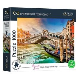 Puzzle da 1000 Pezzi Uft - Romantic Sunset: Rialto Bridge. Venice. Italy