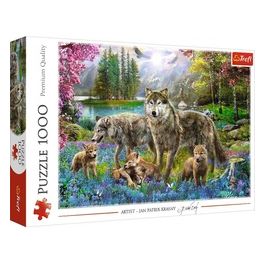 Puzzle da 1000 Pezzi - Famiglia Di Lupi
