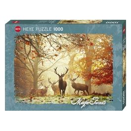 Trefl Puzzle da 1000 Pezzi - Stags. Magic Forests