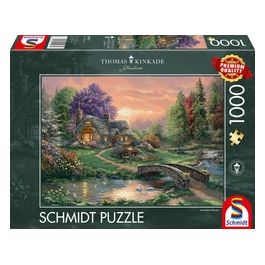 Trefl Puzzle da 1000 Pezzi - Thomas Kinkade: Rifugio Dellinnamorato