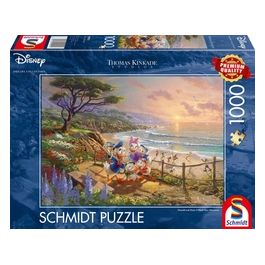 Trefl Puzzle da 1000 Pezzi - Thomas Kinkade: Paperino E Paperina Un Pomeriggio Da Paperi
