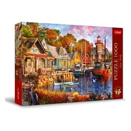 Puzzle da 1000 Pezzi Premium Plus - Tea Time: Seaside Harbour